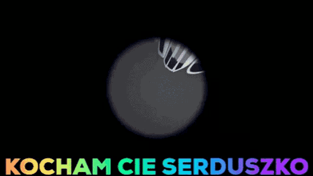 a picture of a toothbrush with the words kocham cie serduszko under it