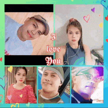 a collage of people with the words " i love you " on the bottom
