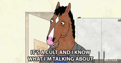 Its A Cult And I Know What Im Talking About Bojack Horseman GIF - Its A Cult And I Know What Im Talking About Bojack Horseman Warn GIFs