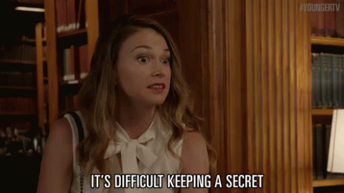 It'S Difficult Keeping A Secret GIF - Younger Tv Younger Tv Land GIFs