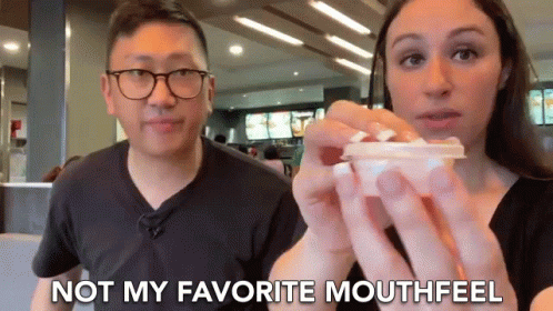 Not My Favorite Mouthfeel Mouthfeel GIF - Not My Favorite Mouthfeel Mouthfeel Not My Type GIFs