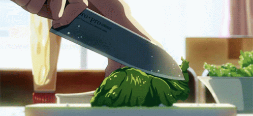 Vegetable Anime GIF - Vegetable Anime Cutting GIFs