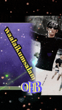 a picture of a man with the words waalaikumsalam oeb on it