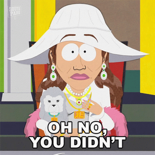Oh No You Didnt Jennifer Lopez GIF - Oh No You Didnt Jennifer Lopez South Park GIFs