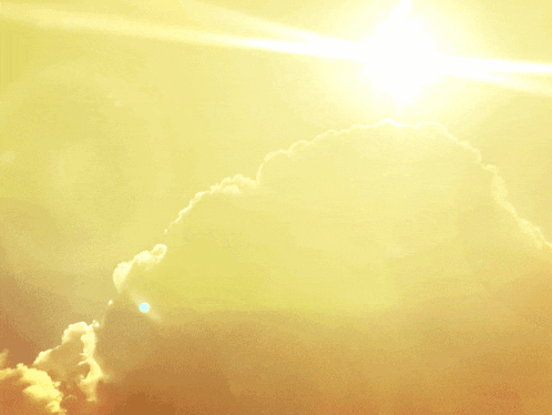 the word good that is on a cloudy sky