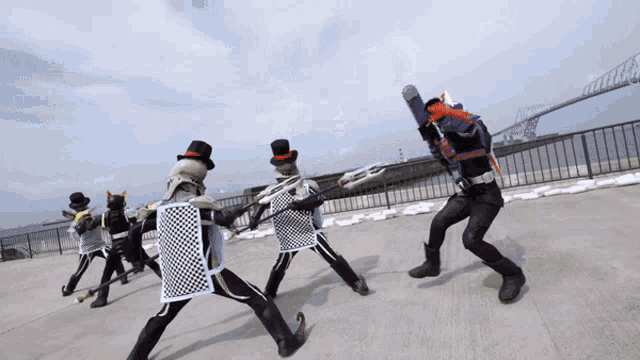 a group of skeletons are fighting each other on the ground