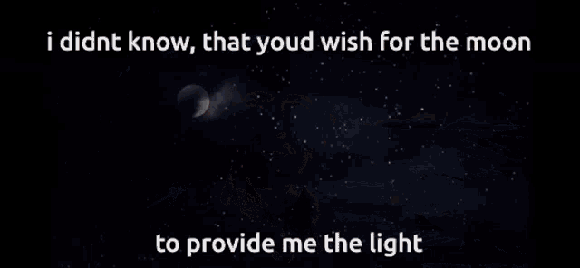 a man in a pirate hat says i didn t know that you 'd wish for the moon to provide me the light