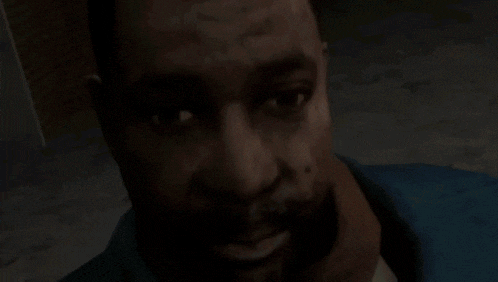 a close up of a man 's face with the word line written on it