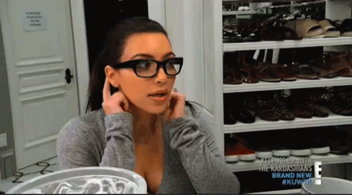 Kim Kardashian GIF - Kim Kardashian Glasses Kim K GIFs