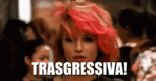 Trasgresiva Trasgressione Capelli Rosa Strana Punk Tipa GIF - Glee Quinn Transgressive GIFs
