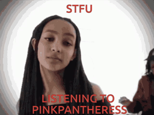 Pinkpantheress Stfu GIF - Pinkpantheress Stfu Listening To Pinkpantheress GIFs