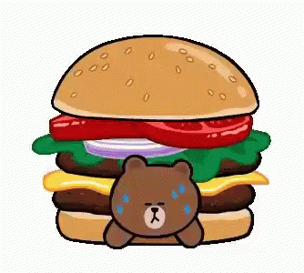 Brown And Cony Burger Bear GIF - Brown And Cony Burger Bear Help GIFs