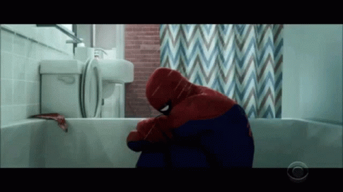 Shower Crying GIF - Shower Crying Spider Man GIFs