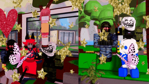 a screenshot of a video game shows a troll and a soldier