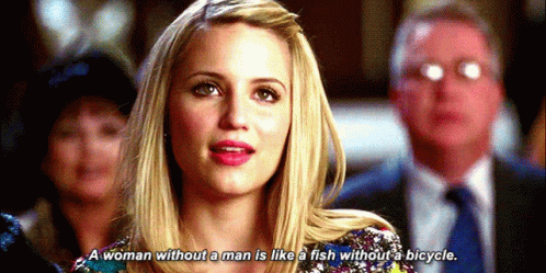Glee Quinn Fabray GIF - Glee Quinn Fabray A Woman Without A Man GIFs