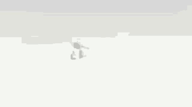 a cartoon character is flying through the air with a sword in his hand .