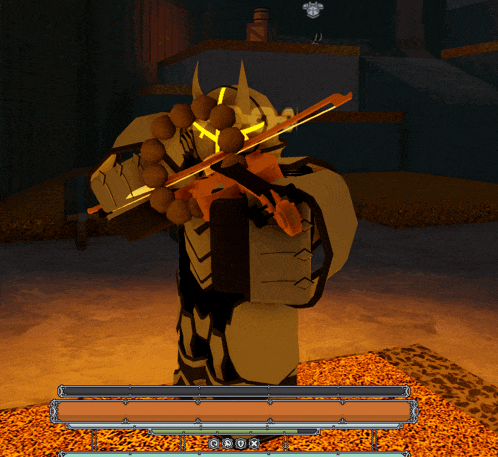 a video game character with a bow and arrow