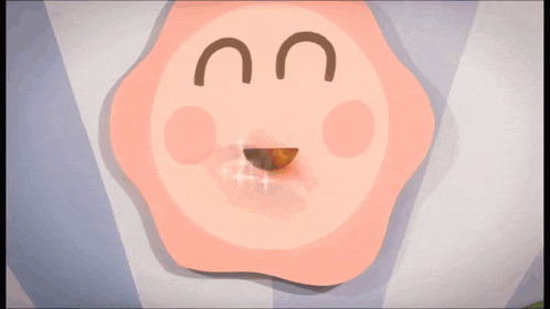 a cartoon drawing of a rainbow coming out of someone 's mouth