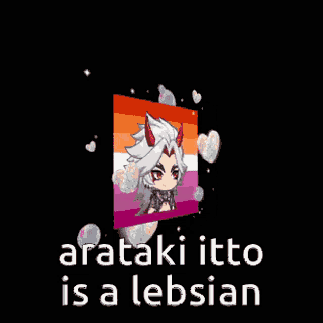 a skull with horns and the words arataki itto is a lebsian