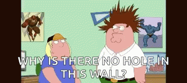 Family Guy No Hole GIF - Family Guy No Hole Smash The Wall GIFs