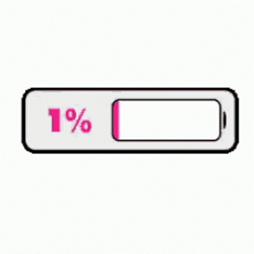 One Percent Low Battery GIF