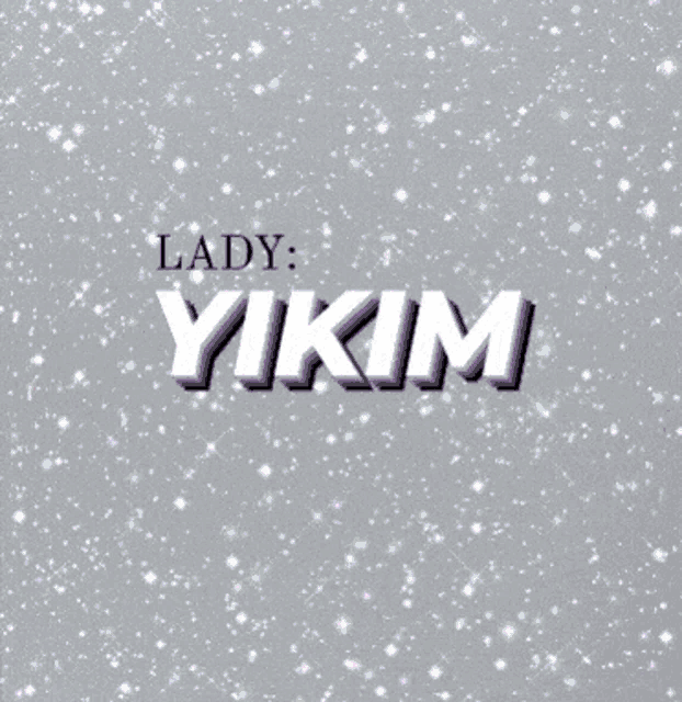 a purple planet with the words lady ykim written on it