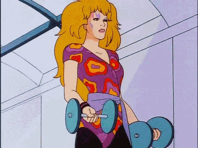Jem And The Holograms Exercise GIF