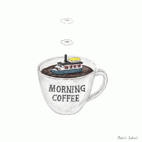 Wake Up Morning Coffee GIF - Wake Up Morning Coffee The Little Tug Boat That Could GIFs