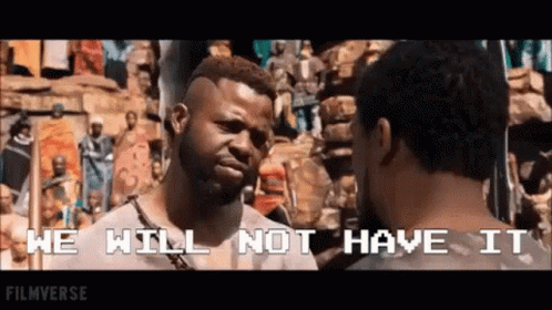 Black Wewillnothaveit GIF - Black Wewillnothaveit Blackpanther GIFs