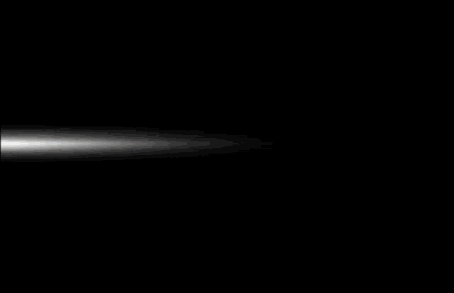 a white light is shining in the dark on a black background