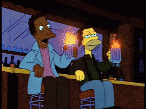 Lenny The Simpsons GIF - Lenny The Simpsons Fire GIFs