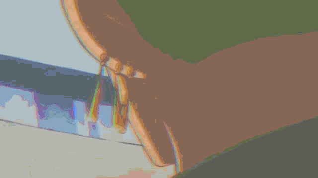 a close up of a person 's face with sunglasses on