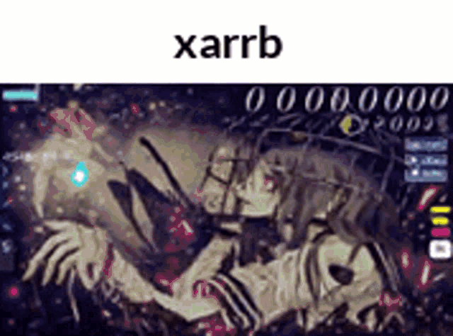 a picture of a person laying on the ground with the words xarrb on the bottom