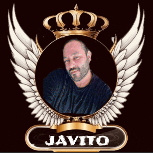 a picture of a man with a crown and the name javito