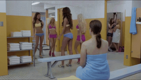 Hiding At The Gym GIF - Hot Planetfitness Commercial GIFs