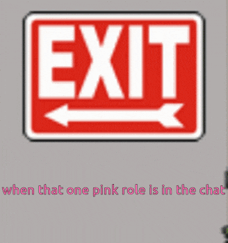 a red exit sign with an arrow pointing right