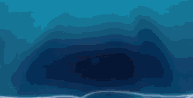 three cartoon cats are swimming in the water