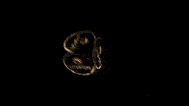 a computer generated image of a glowing object with a black background