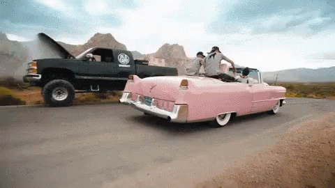 Pink Cadillac Suv GIF - Pink Cadillac Suv Car GIFs