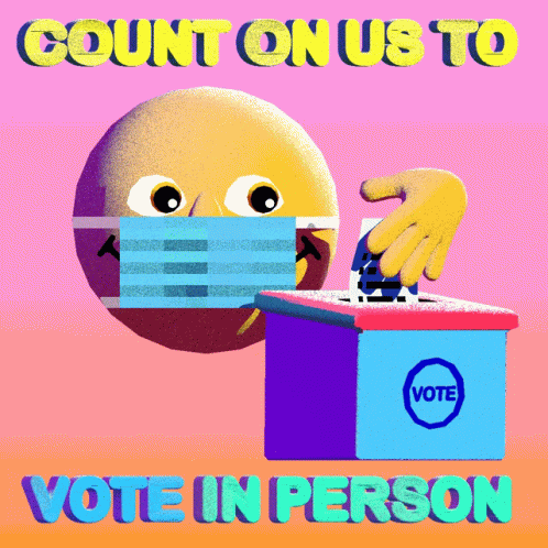 Count On Us Vote In Person GIF - Count On Us Vote In Person Get In Line GIFs
