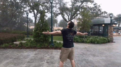 Michael Kay Dance Rain GIF - Michael Kay Dance Rain Walt Disney World GIFs