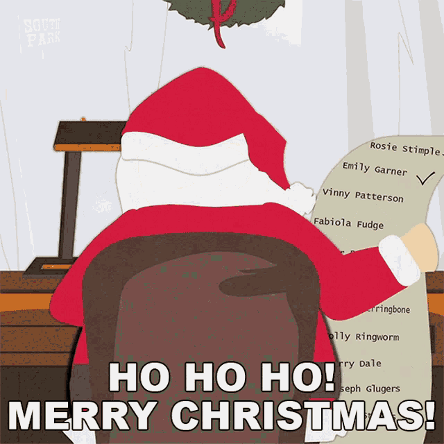 Ho Ho Ho Merry Christmas Santa Claus GIF - Ho Ho Ho Merry Christmas Santa Claus South Park GIFs