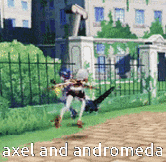 axel and andromeda are two characters in a video game .