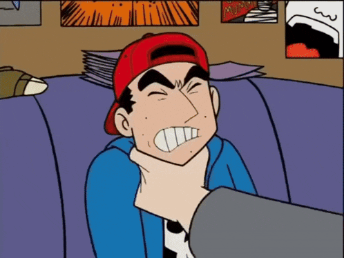 a cartoon of a man wearing a green shirt that says infinity