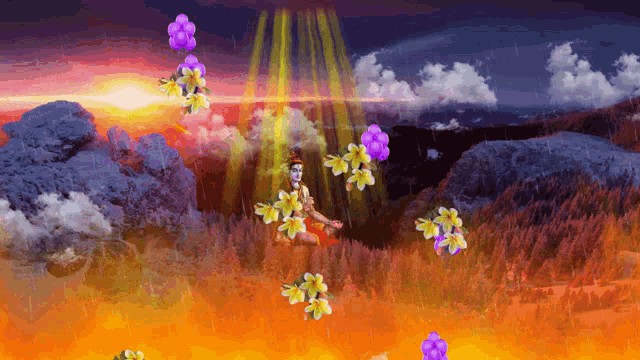 Lordshiva Flowers GIF - Lordshiva Flowers Clouds GIFs
