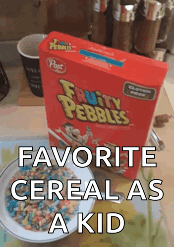 Fruity Pebbles Cereal GIF - Fruity Pebbles Cereal Breakfast GIFs
