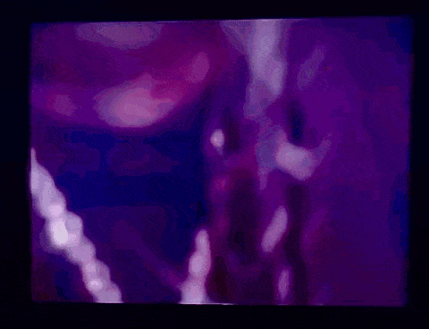 a purple background with white stars and the letters ba on it