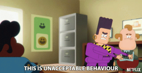 This Is Unacceptable Behaviour Mad GIF - This Is Unacceptable Behaviour Mad Upset GIFs