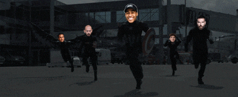 a group of soldiers are running in front of a building that says u.s. army