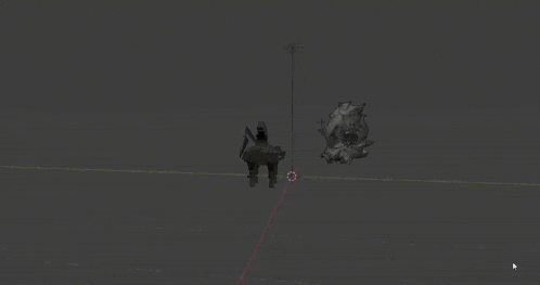 a bunch of objects are floating in the air in a blender model
